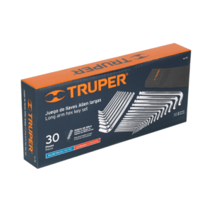 JUEGO DE LLAVES ALLEN STD Y MM 30 PZAS TRUPER