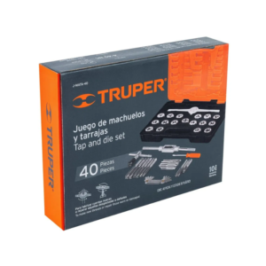 JUEGO DE MACHOS Y TARRAJAS 40 PZAS TRUPER