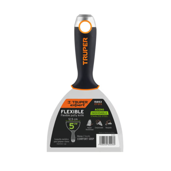 ESPÁTULA FLEXIBLE 5" ACERO INOX TRUPER