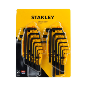 LLAVES ALLEN MILIMETRICA STANLEY DE 20 PZ