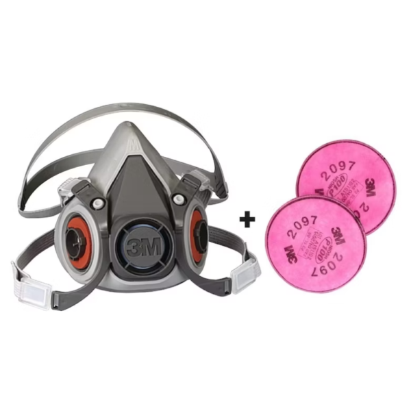 KIT RESPIRADOR 3M 6200 + FILTRO 2097 P100